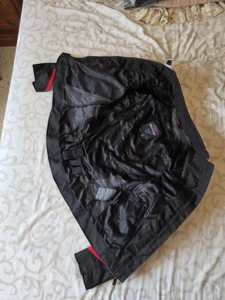 Chaqueta moto Clover gris-negra