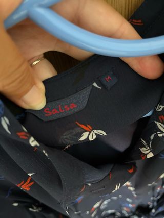 Vestido Salsa azul estampado