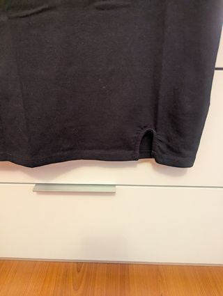 Vestido H&M negro, cuello alto, talla S