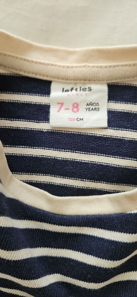 Jersey rayas niña - Azul y blanco