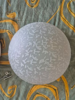 Lampara techo | Esfera vidrio blanco