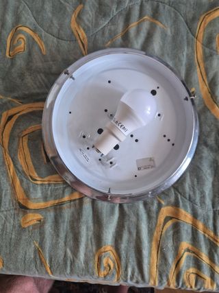 Lampara techo | Esfera vidrio blanco