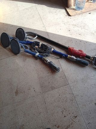 Lijadoras jirafas (3) y aspirador