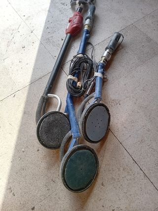 Lijadoras jirafas (3) y aspirador