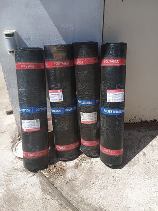 4 Rollos Láminas Asfálticas Politaber 50G