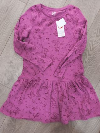 Vestido Unicornio Niña Talla 8/9 años (134cm)