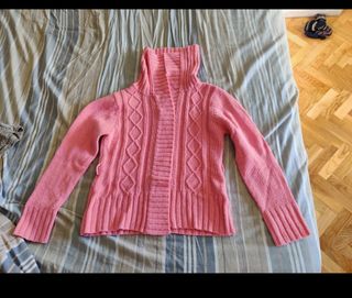 Chaqueta rosa lana M