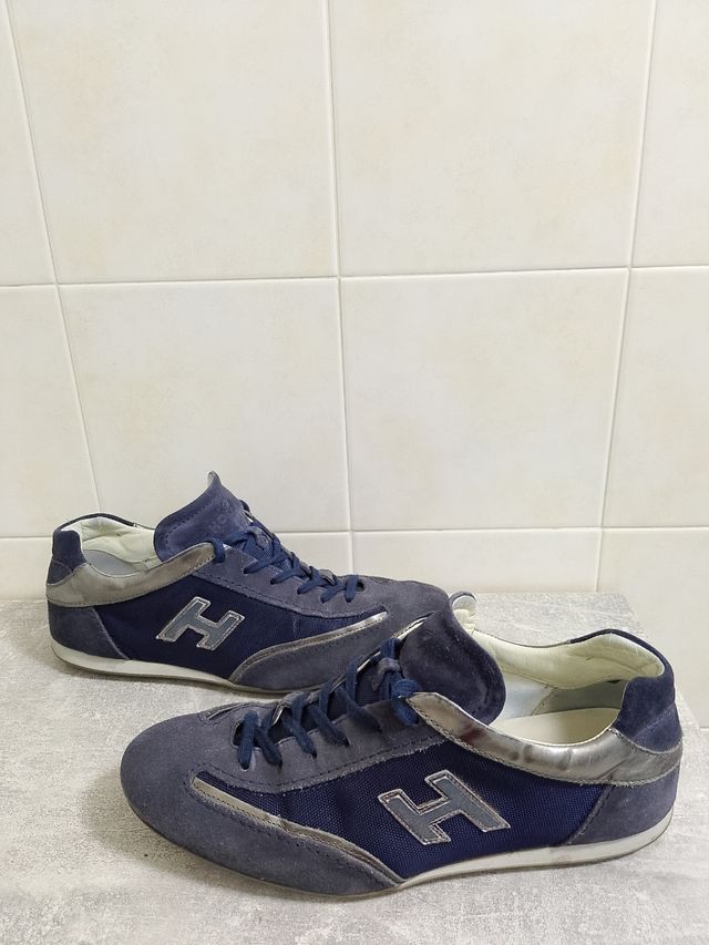Scarpe Hogan Uomo Blu Argento