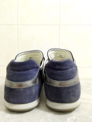 Scarpe Hogan Uomo Blu Argento