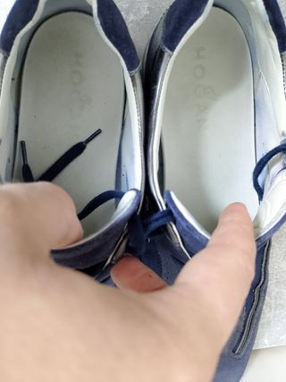 Scarpe Hogan Uomo Blu Argento