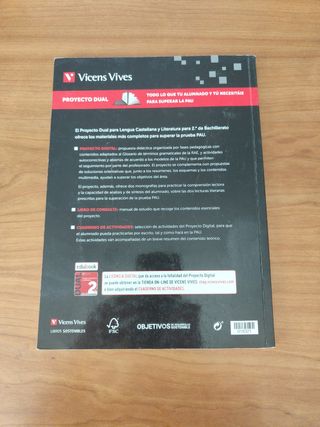 DUAL LENGUA Y LITERATURA 2 BACH(DIGITAL+LIBRO+ACT)