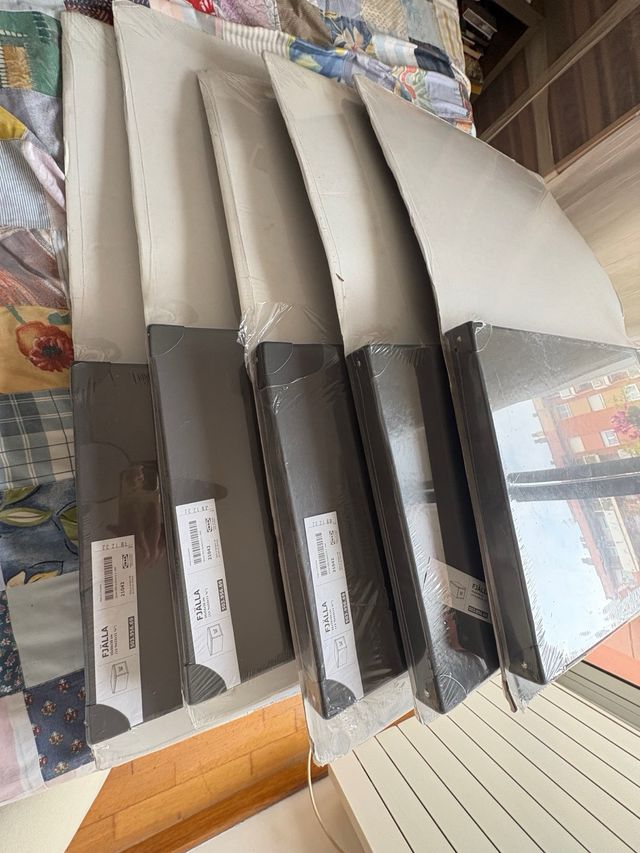 5 nuevoss cajas almacenaje IKEA .