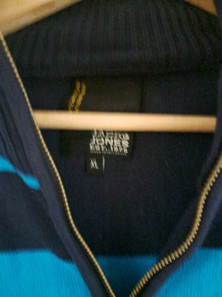 Chaqueta Jack&Jones XL - Rayas Azul Marino