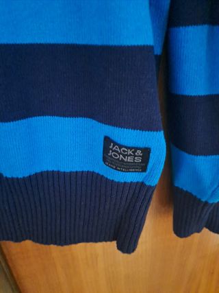 Chaqueta Jack&Jones XL - Rayas Azul Marino