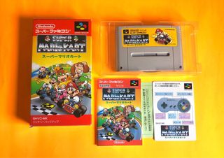 Super Mario Kart - SNES completo super famicom