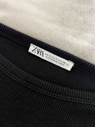 Top negro Zara - Talla S