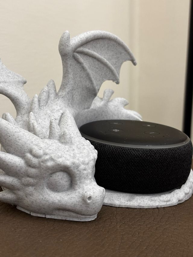 Supporto Alexa a forma di drago stampa 3D