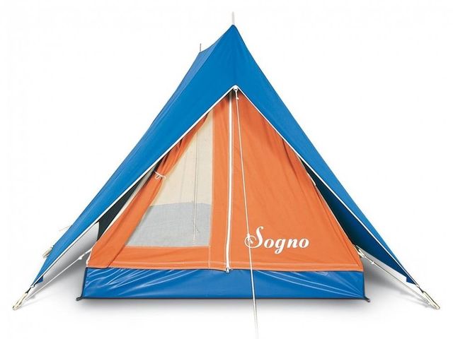 Tienda campaña Acampada Azul-Naranja