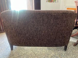 Sofá 2 plazas marrón