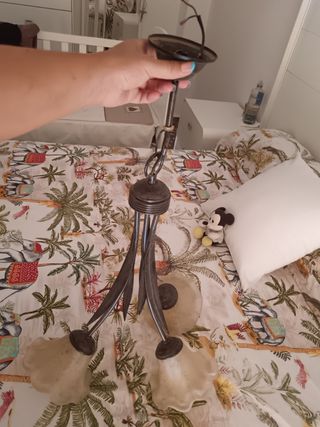 Lámpara techo 3 luces vintage