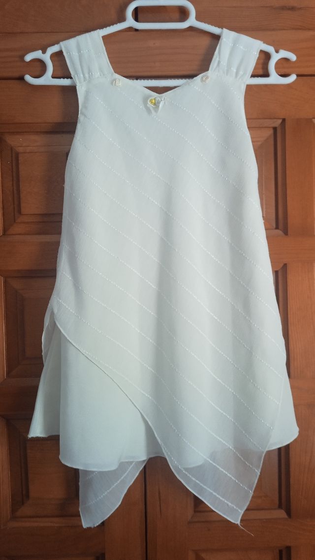 Elegante vestido de tirantes niña 5-6 años