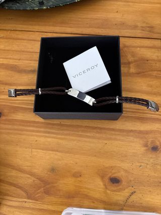 Pulsera Viceroy marrón acero hombre 