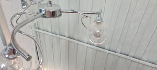 Lampara techo 3 luces metal