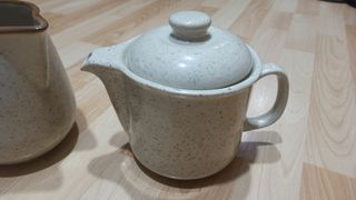 Juego Cafetera y Jarra Cerámica
