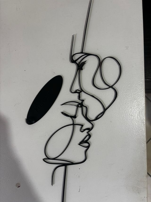 Bacio stilizzato uomo/donna - stampa 3D