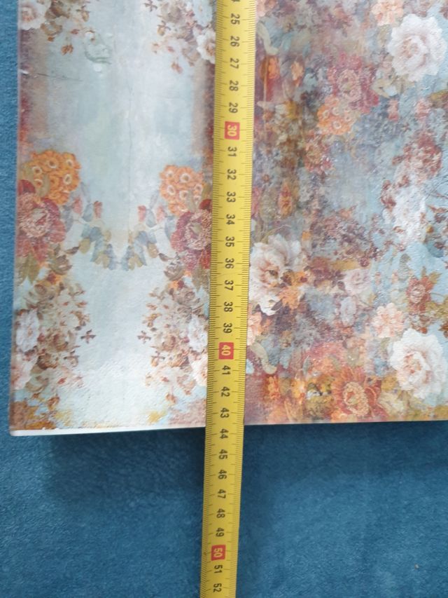 Bandeja cristal flores vintage frutero plato