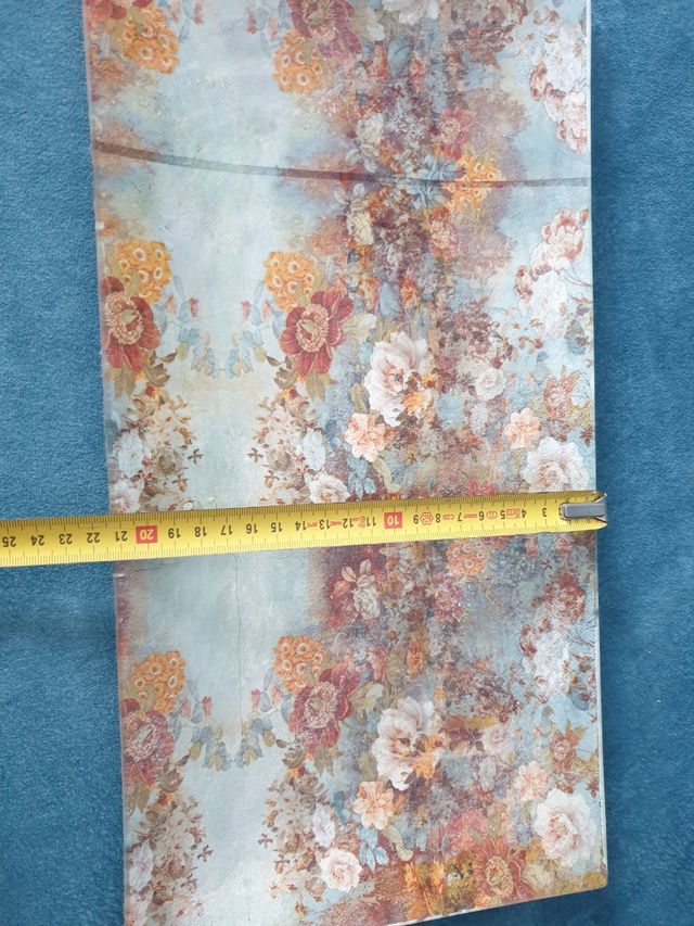 Bandeja cristal flores vintage frutero plato