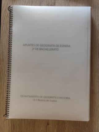 Libro 2 bachillerato geografía español