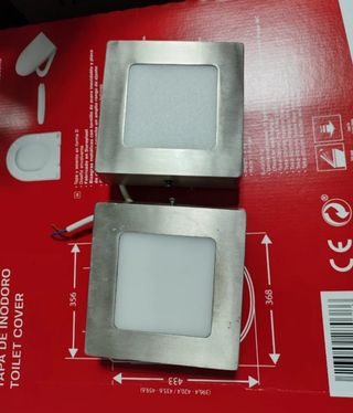 Faretti da incasso quadrati in metallo