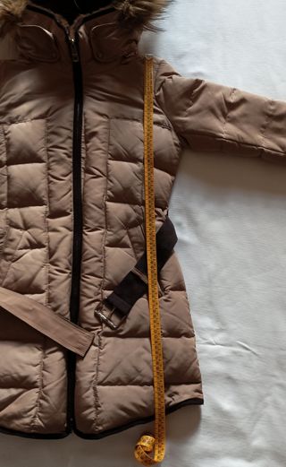 Abrigo Zara - Pluma beige