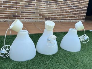 3 Lámparas IKEA blancas, todas por 10€