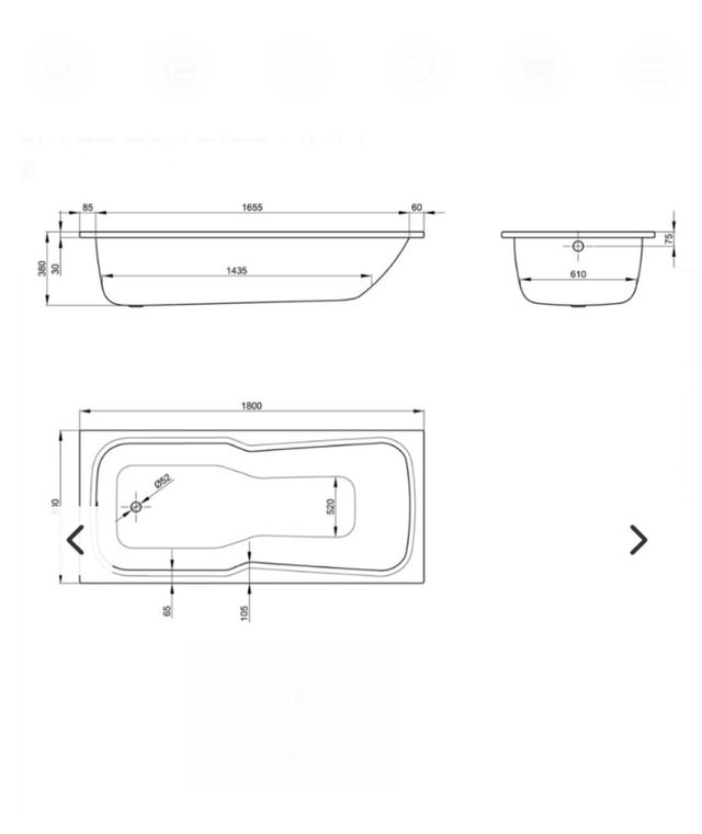 Bañera BETTE Set 170x80 blanca