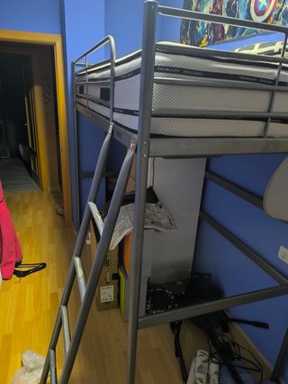 Cama alta VITVAL Ikea 90x200