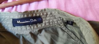 Blusa Massimo Dutti verde oliva XL