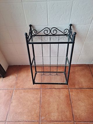 Estantería metal negra 3 baldas