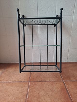 Estantería metal negra 3 baldas