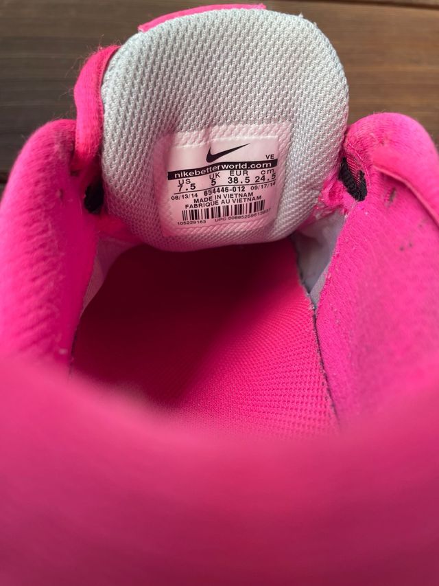 scarpa ginnastica Nike rosa e grigio - 38.5