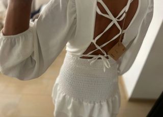 Vestido blanco Leonie - mini No negociable