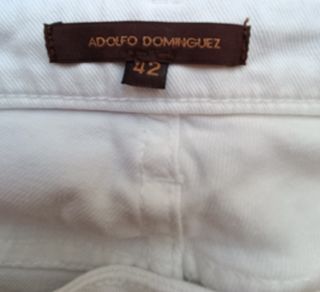 Pantalones vaqueros Adolfo Domínguez blancos