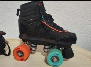 Patines cuadruple + funda  Talla 33.