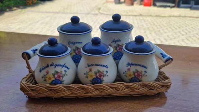 Set spezie vintage 5 pezzi