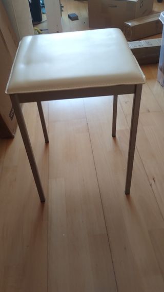 Taburete blanco cocina Ikea