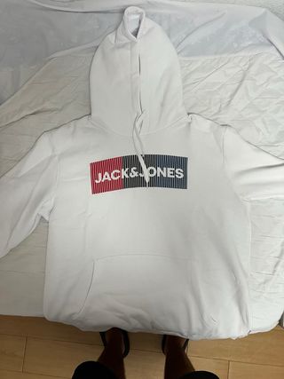Sudadera Jack & Jones blanca original con etiqueta