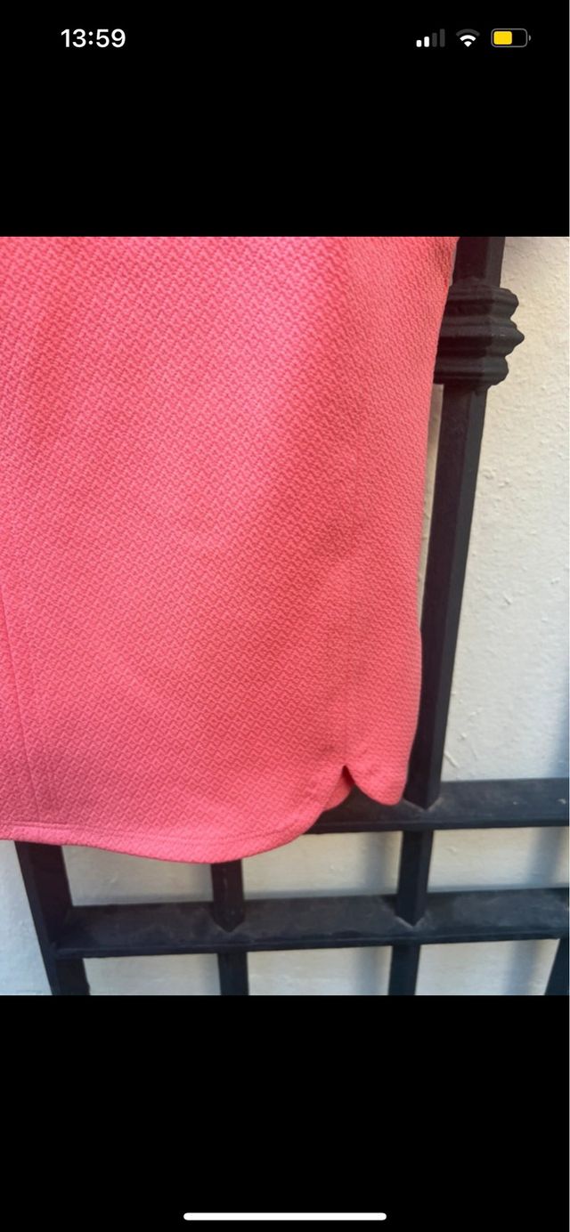 Top coral claro mujer