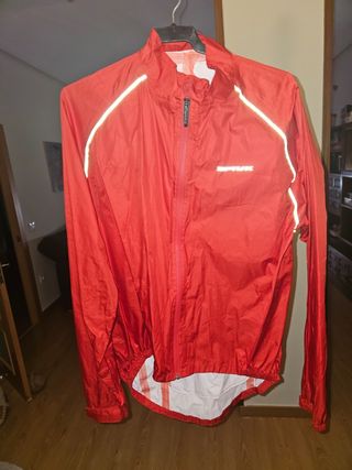 Chubasquero Spiuk ciclismo rojo