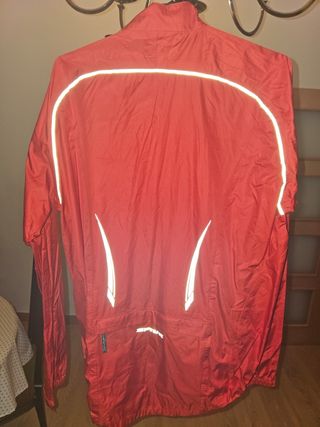 Chubasquero Spiuk ciclismo rojo
